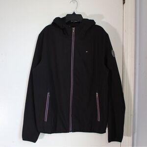 Tommy Hilfiger Mens Hooded Full Zip Windbreaker